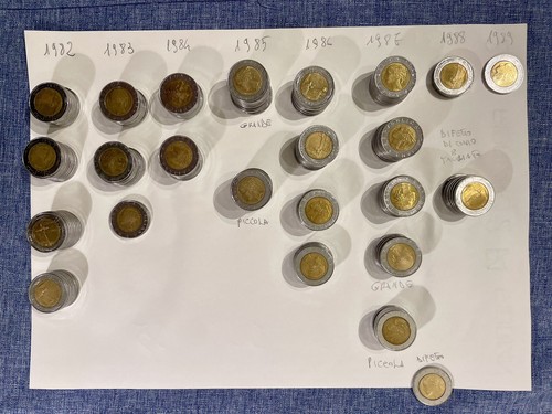 Monete 500 lire - monete,