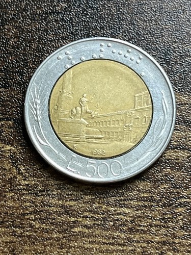 Moneta rara reale - italia, 500