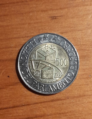 Moneta 500 lire - moneta,