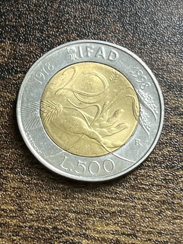 Moneta rara italia 500 lire - rara,