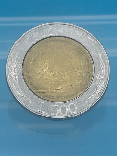 Moneta 500 lire italiana 1986 - moneta,