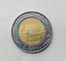 Moneta rara 500 lire Italia