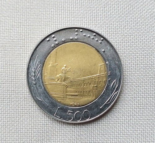 Moneta rara 500 - lire, italia